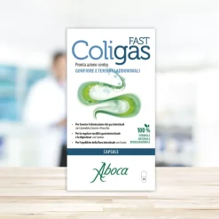 Aboca Coligas Fast Integratore per Gonfiore Addominale 50 Capsule