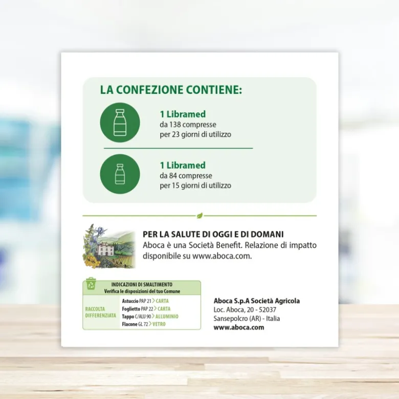 Aboca Fitomagra Libramed Integratore Controllo della Fame 138 Compresse + 84 in Omaggio