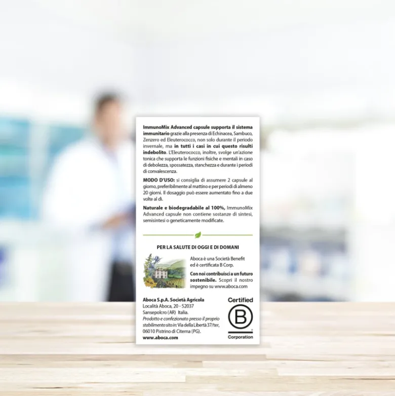 Aboca Immunomix Advanced Integratore per le Difese Immunitarie 50 Capsule