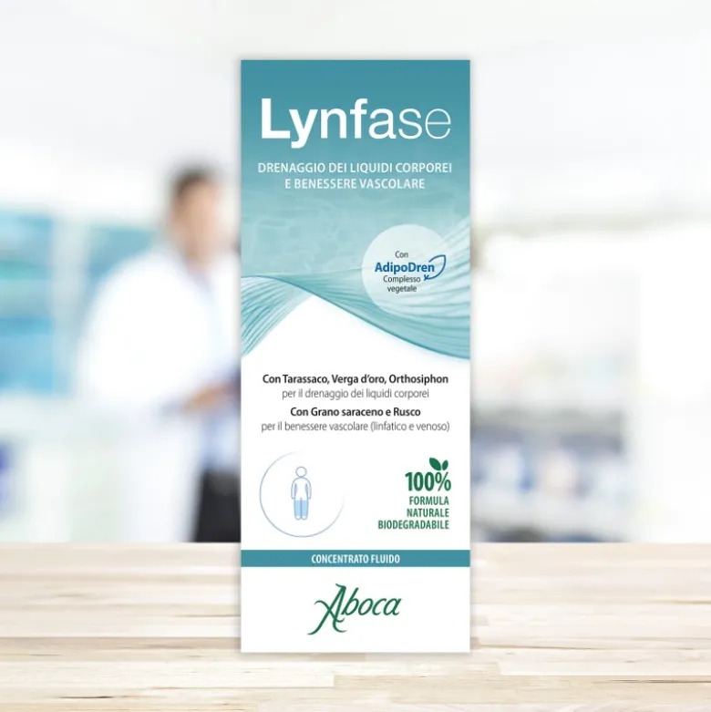 Aboca Lynfase Concentrato Fluido Azione Drenante Formula Migliorata Flacone 180gr