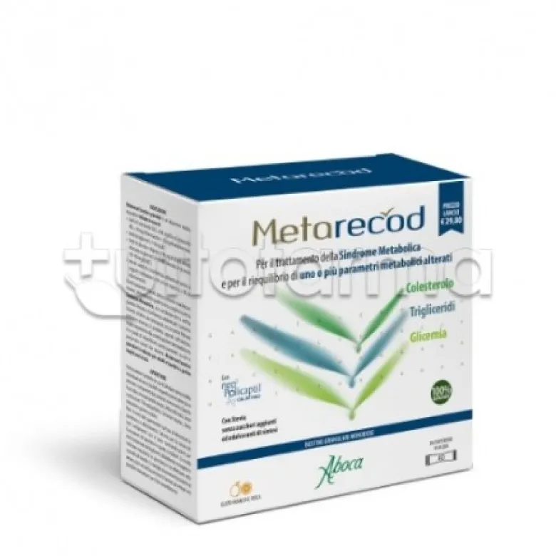 Aboca Metarecod per Sindrome Metabolica 40 Bustine