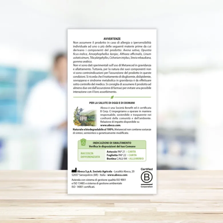 Aboca Metarecod per Sindrome Metabolica 40 Bustine