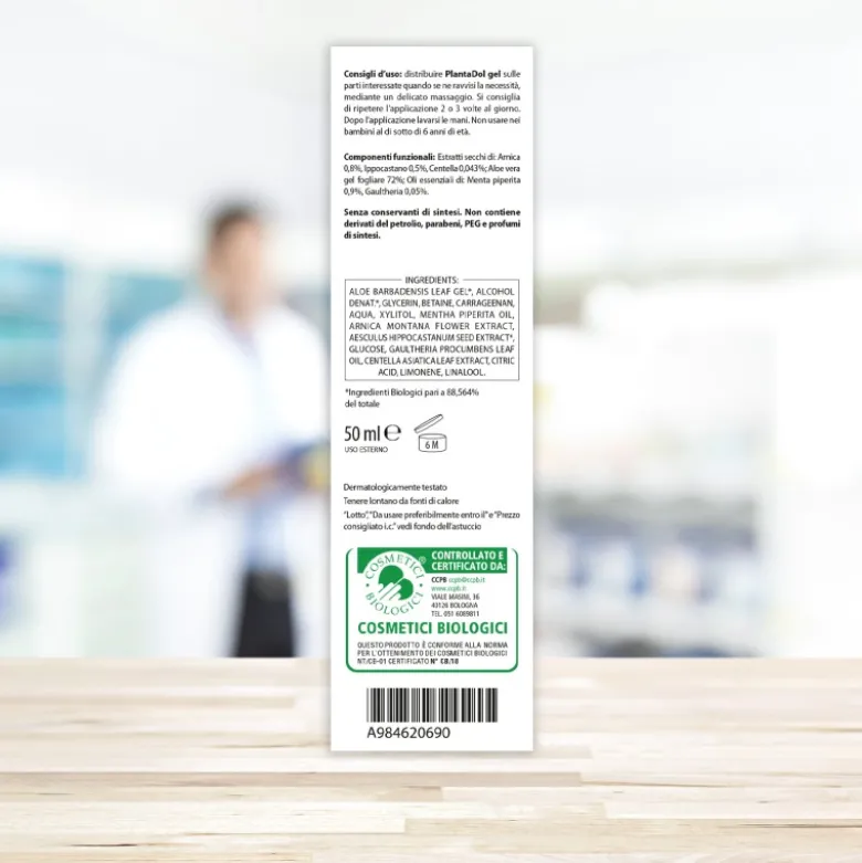 Aboca Plantadol Gel Rinfrescante per Dolori delle Articolazioni e Muscoli 50ml