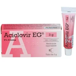 Aciclovir Eg 5% Crema per Herpes Labiale 3g