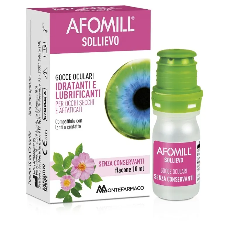 Afomill Sollievo Occhi Collirio Per Prurito E Arrossamento 10ml