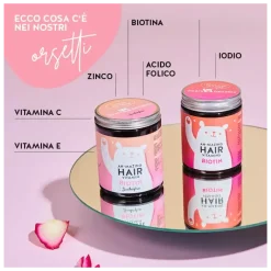 Ah-mazing Hair Vitamin Biotina per Capelli Forti 45 Orsetti Gommosi Senza Zucchero