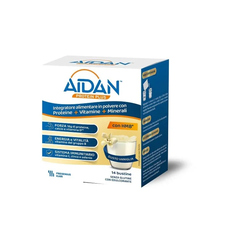Aidan Protein Plus Vaniglia per Massa Muscolare 14 Bustine
