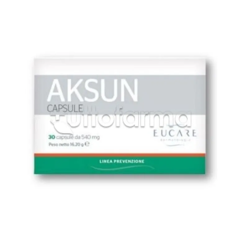 Aksun Integratore Alimentare Vitamine D, E e B3 30 Capsule