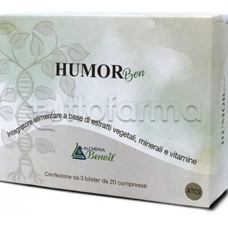 Alchimia Benoit Humor Ben Integratore per Umore e Benessere Mentale 60 Compresse