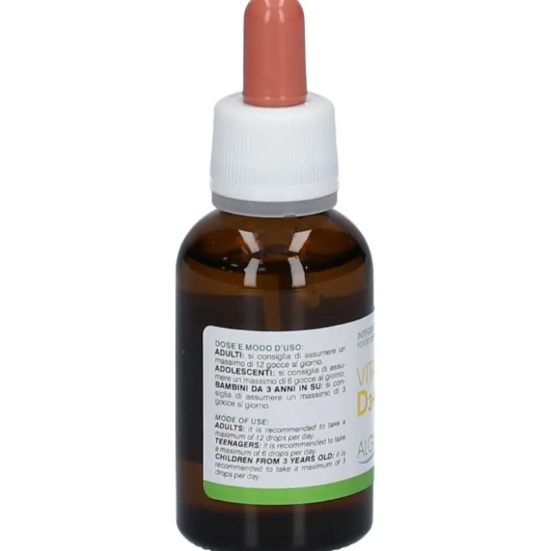Algilife Vitamina D3+K2 Gocce Integratore per le Ossa 30ml