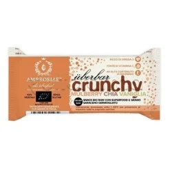 Ambrosiae UberBar Crunchy Mulberry Chia Vaniglia Barretta Nutriente 38g
