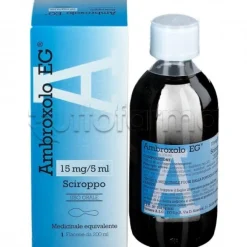 Ambroxolo EG Sciroppo Mucolitico per Tosse e Catarro Flacone 200 ml 15 mg/5 ml