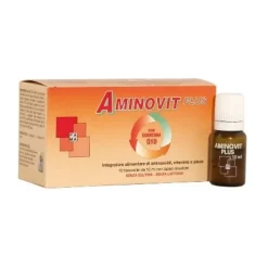 Aminovit Plus Coenzima Q10 per Metabolismo Energetico 10 Flaconcini da 10ml