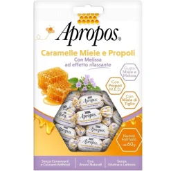 Apropos Caramelle Miele Melissa con Propoli Rilassanti 60 g