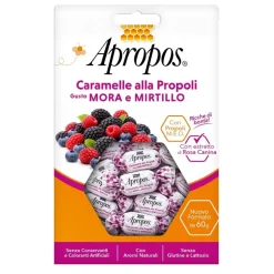 Apropos Caramelle Propoli Mora e Mirtillo per Gola Lenitiva 60g