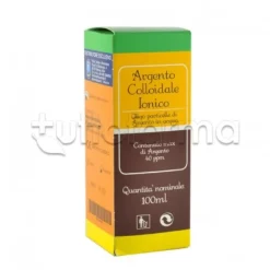 Argento Colloidale Ionico Antibatterico 40ppm 100ml Gocce e Spray