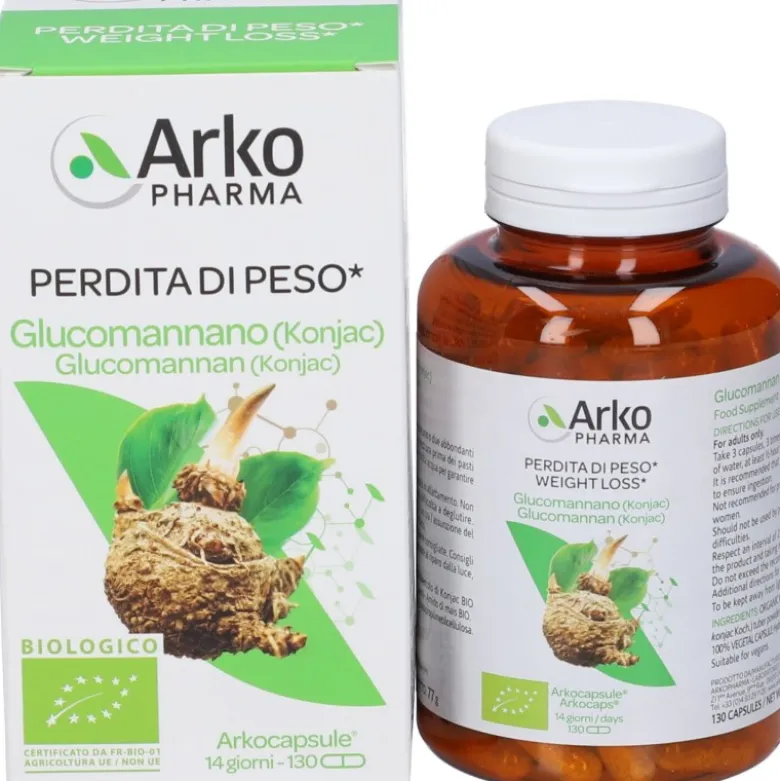 Arkocapsule Glucomannano Integratore per Controllo della Fame 130 Capsule