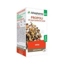 Arkocapsule Propoli Bio Integratore per Tosse, Mal di Gola e Difese Immunitarie 40 Capsule