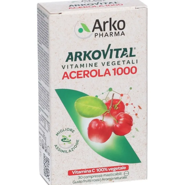 Arkopharma Acerola Vitamina C 30 Compresse Masticabili