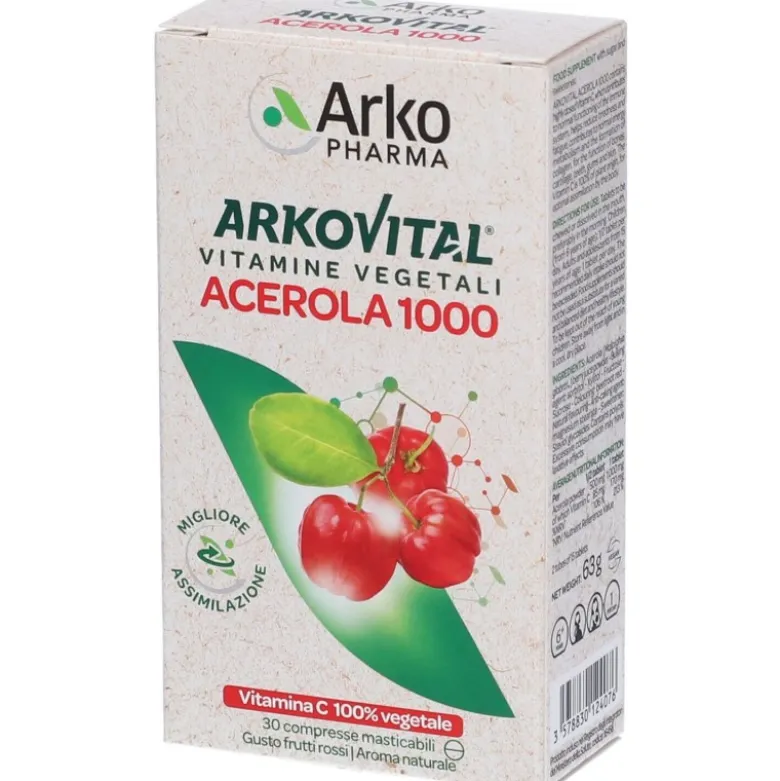 Arkopharma Acerola Vitamina C 30 Compresse Masticabili
