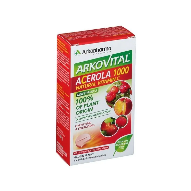 Arkopharma Acerola Vitamina C 30 Compresse Masticabili