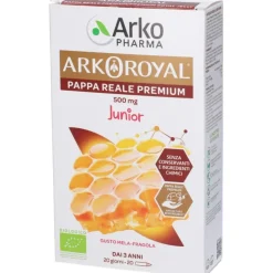 Arkoroyal Junior Pappa Reale Premium Integratore Ricostituente 20 Flaconcini