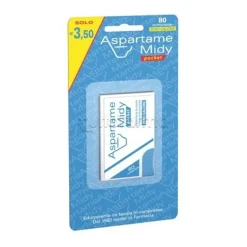 Aspartame Midy Pocket dolcificante senza zucchero per bevande 80 compresse