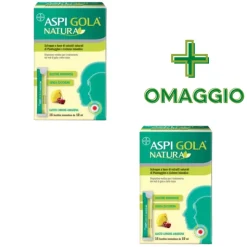 Aspi Gola Natura per Difese Immunitarie 16 Bustine Monodose + CONFEZIONE OMAGGIO