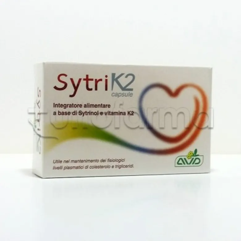 AVD Sytri K2 Integratore per Colesterolo e Trigliceridi 30 Capsule