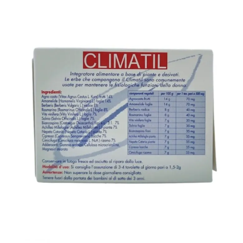 Bauer Climatil Integratore per la Menopausa 50 Capsule