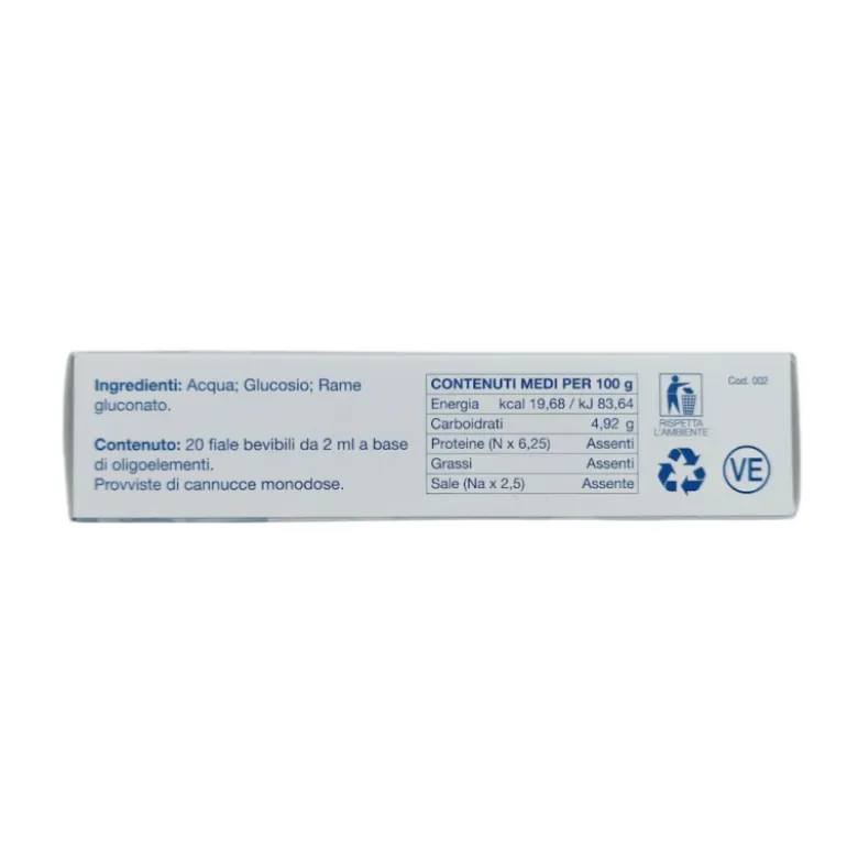 Bauer Oligobauer Oligoelementi Rame 20 Fiale