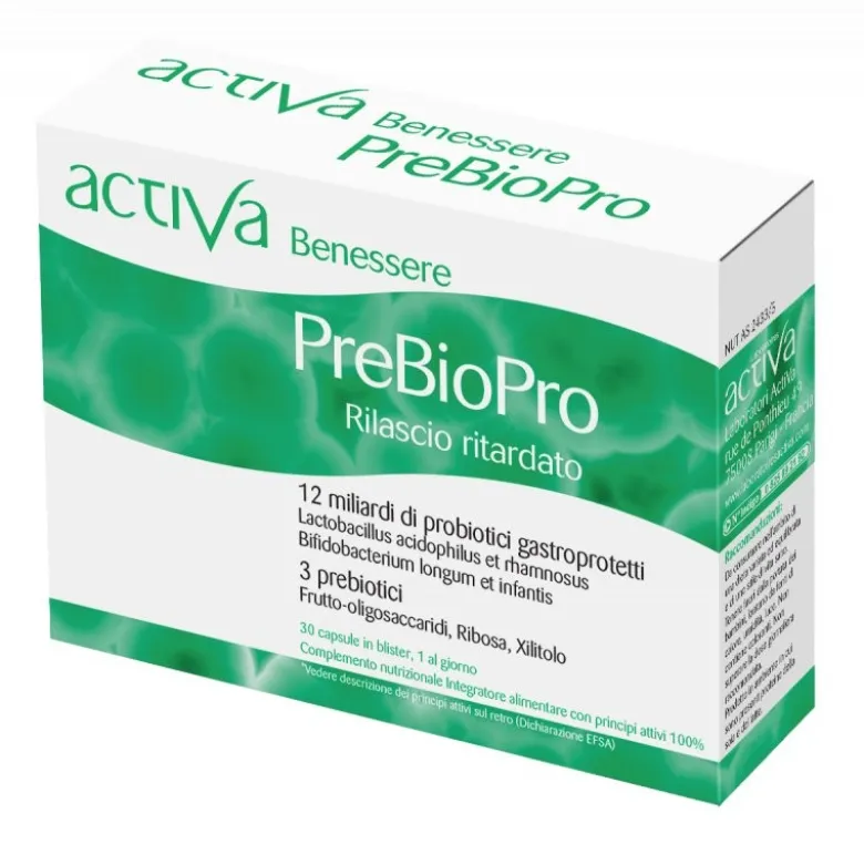 Benessere PreBioPro Integratore per Benessere Intestinale 30 Capsule