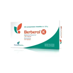 Berberol K Integratore per Abbassare Colesterolo e Trigliceridi 30 compresse