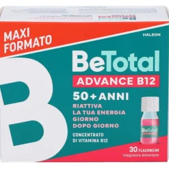 Be-Total Advance B12 Integratore con Vitamina B12 30 Flaconcini