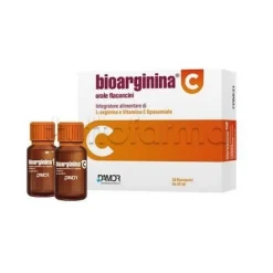 Bioarginina C Orale Integratore con Vitamina C 20 Flaconcini