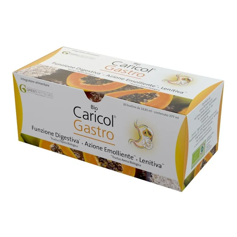 Bio Caricol Gastro Integratore per Digestione e Bruciore Stomaco 20 Bustine