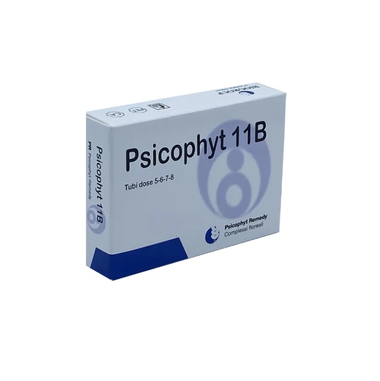 Biogroup Psicophyt Remedy 11B Rimedio Tonico per Stress 4 Tubi di Globuli