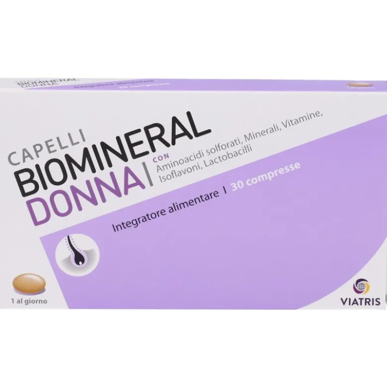 Biomineral Donna Integratore Cute e Capelli 30 Compresse