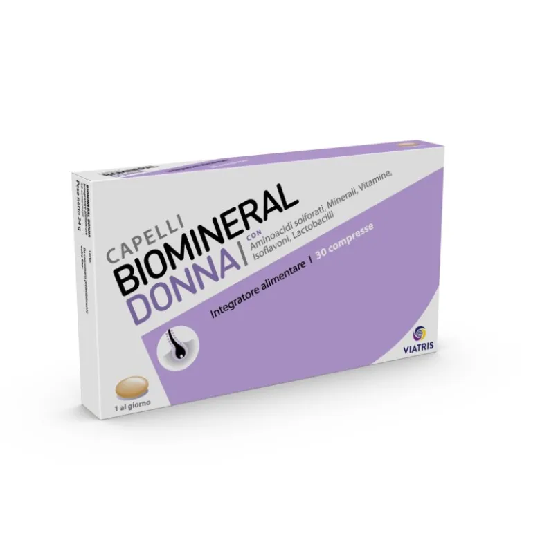Biomineral Donna Integratore Cute e Capelli 30 Compresse