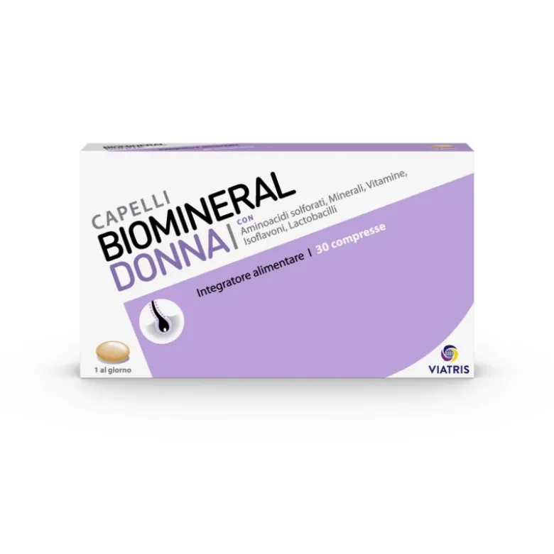 Biomineral Donna Integratore Cute e Capelli 30 Compresse
