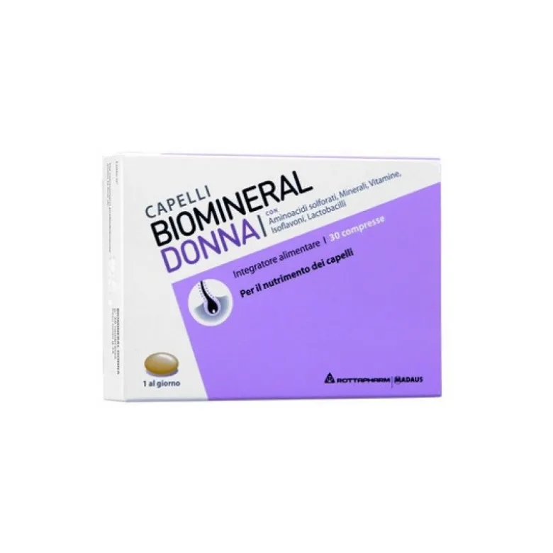 Biomineral Donna Integratore Cute e Capelli 30 Compresse