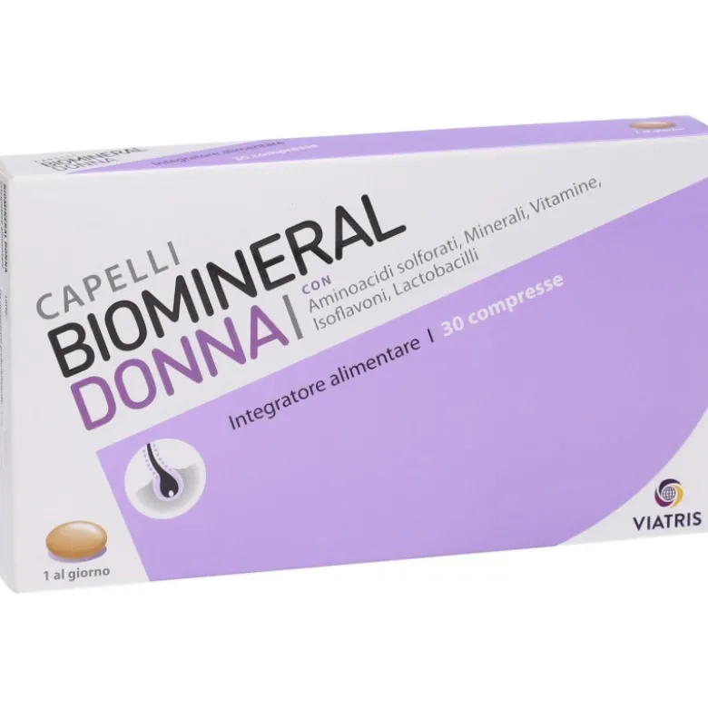 Biomineral Donna Integratore Cute e Capelli 30 Compresse