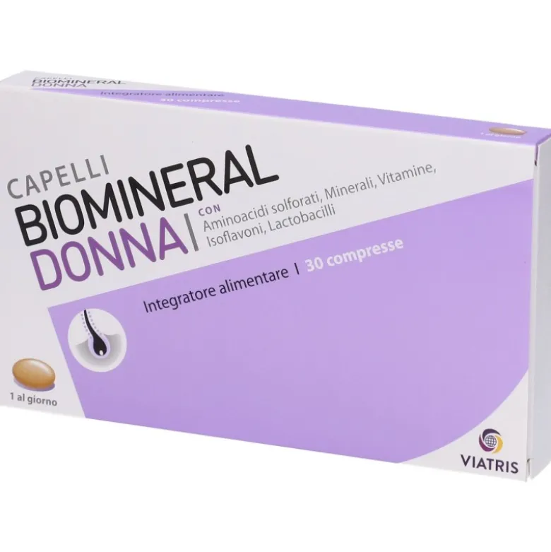 Biomineral Donna Integratore Cute e Capelli 30 Compresse