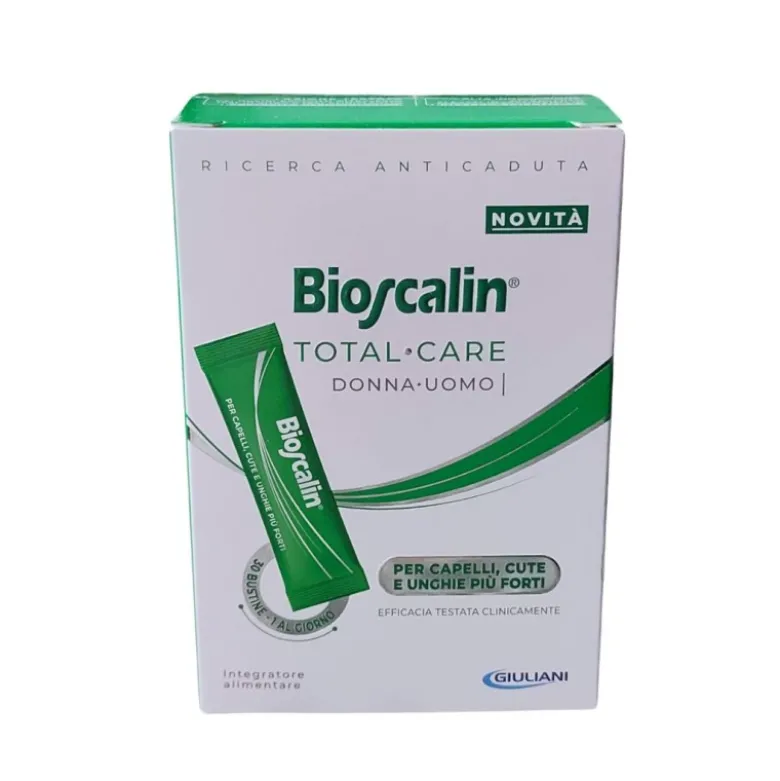 Bioscalin Total Care Verde Integratore Anticaduta Capelli 30 Bustine