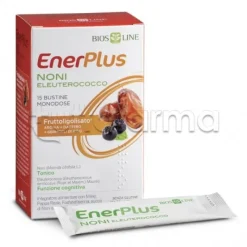 Bios Line Enerplus Noni-Eleuterococco Integratore per Memoria e Concentrazione 15 Bustine