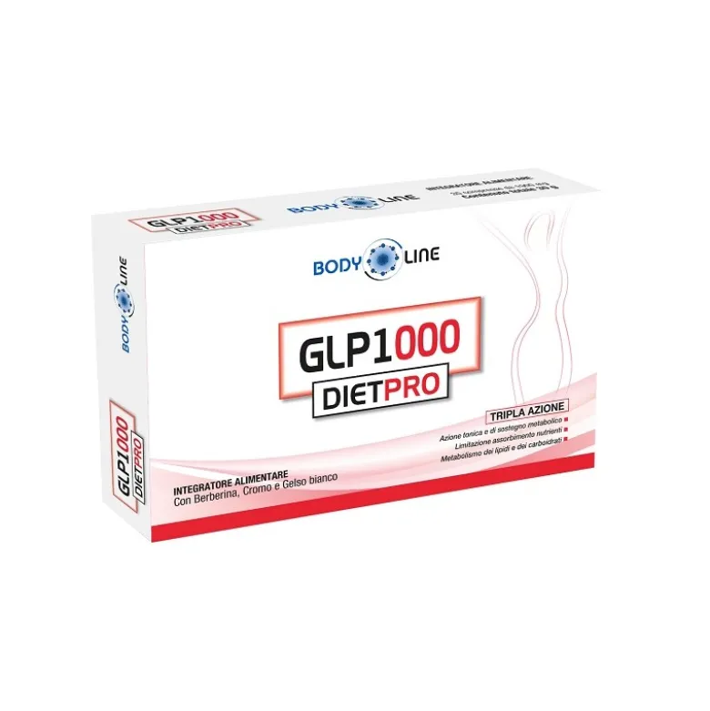 BodyLine GLU1000 Dietpro Integratore per Dimagrire 30 Compresse