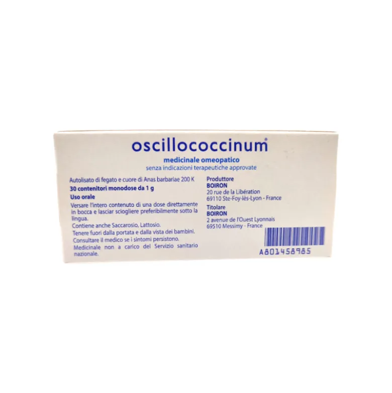 Boiron Oscillococcinum 200k Omeopatico 60 Tubi Dosi Globuli
