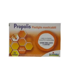 Boiron Propolis Integratore per Gola Pastiglie Masticabili al Mandarino 20 Pastiglie