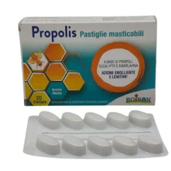 Boiron Propolis Integratore per Gola Pastiglie Masticabili alla Menta 20 Pastiglie