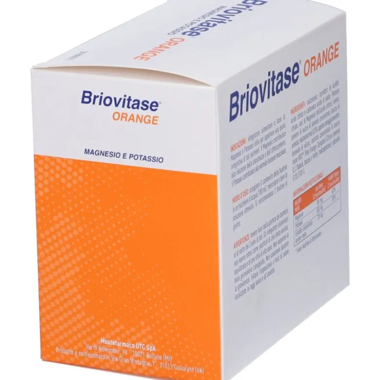 Briovitase Orange Magnesio e Potassio Gusto Arancia 30 Bustine